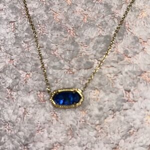 Blue and gold elisa Kendra Scott necklace NWOT